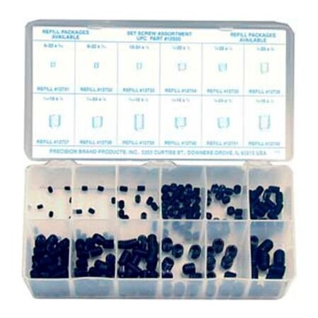 Sarjo Industries Set Screw Assortment, Alloy Steel, 785 PCS FK58600